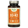 Веганские витамины D3 + K2 и листья крапивы, 60 веганских капсул