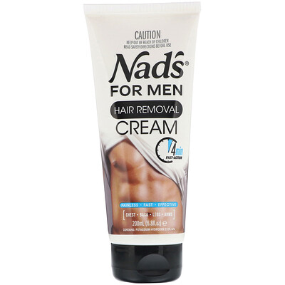 Nad's Hair Removal Cream, For Men, 6.8 fl oz (200 ml)