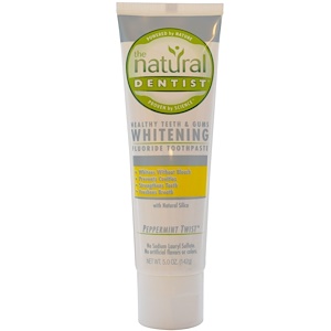 Отзывы о Натурал Дантист, Healthy Teeth & Gums Whitening Fluoride Toothpaste, Peppermint Twist, 5.0 oz (142 g)