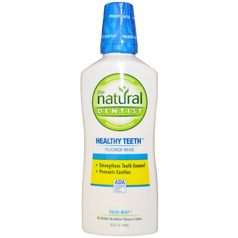 The Natural Dentist, Healthy Teeth Fluoride Rinse, Fresh Mint, 16.9 fl oz (500 ml) iHerb