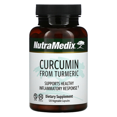 NutraMedix Curcumin From Turmeric, Supports Healthy Inflammatory Response, 120 Vegetarian Capsules