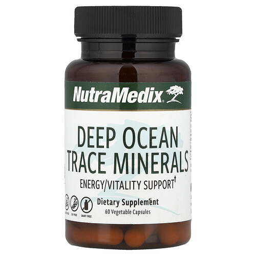 NutraMedix, Deep Ocean Trace Minerals, Spurenelemente für die Tiefsee, Energie-/Vitalitätsunterstützung, 60 pflanzliche Kapseln (500 mg pro Kapsel)