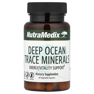 NutraMedix, Deep Ocean Trace Minerals, Energy/Vitality Support, 60 Vegetable Capsules (500 mg per Capsule)