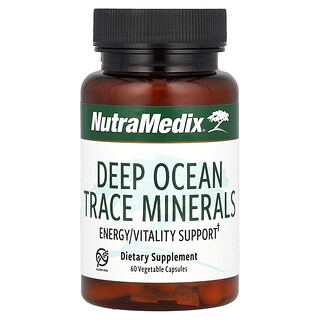 NutraMedix, Deep Ocean Trace Minerals, Refuerzo para la energía y la vitalidad, 60 cápsulas vegetales (500 mg por cápsula)