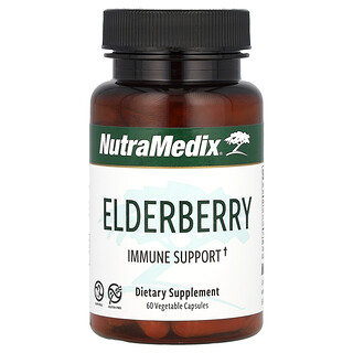 NutraMedix, エルダーベリー、Immune Support、500mg、ベジカプセル60粒