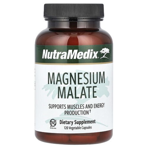 NutraMedix, Magnesium Malate, Magnesiummalat, 120 pflanzliche Kapseln (100 mg pro Kapsel)