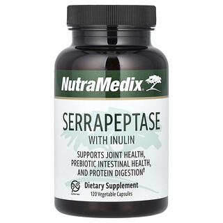 NutraMedix, Serrapeptasa con inulina, 120 cápsulas vegetales (500 mg por cápsula)