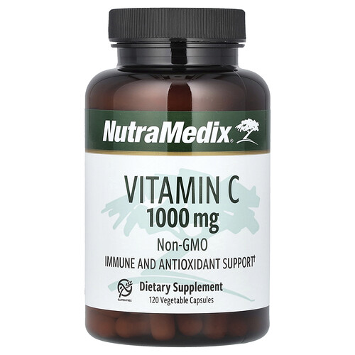 NutraMedix, Vitamin C, 1.000 mg, 120 pflanzliche Kapseln