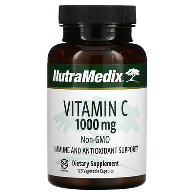 NutraMedix Vitamin C, 1,000 mg, 120 Vegetable Capsules