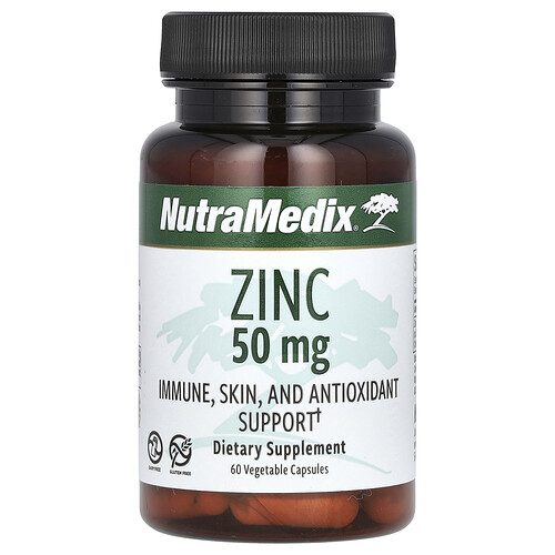 Nutramedix Zinc, 50 mg, 60 Vegetable Capsules