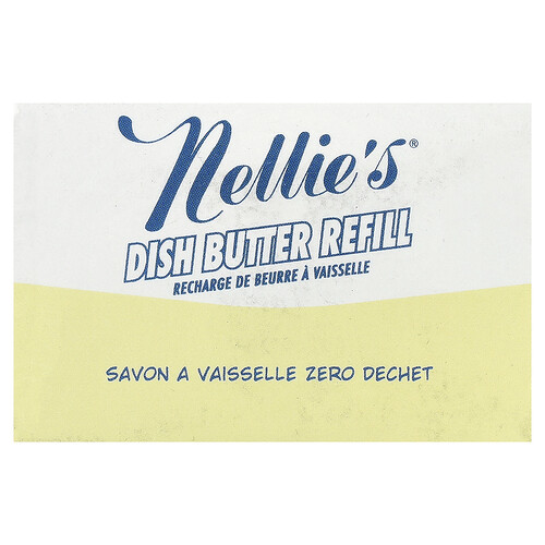 Nellie's Dish Butter Bar Soap, Refill, 1 Bar