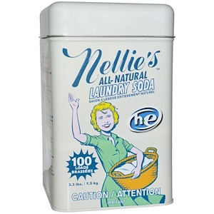 Nellie's All-Natural, Сода для стирки, 100 загрузок, 3,3 фунта (1,5 кг)