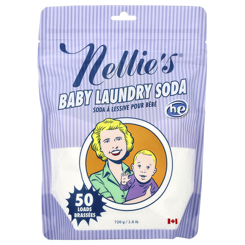 Nellie's, Baby-Wäschesoda, 50 Waschladungen, 726 g (1,6 lbs.)