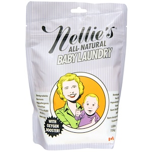 Купить Nellie's All-Natural, Средство для стирки детского белья, 1,6 фунта (726 г)  на IHerb