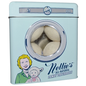 Купить Nellie's All-Natural, Lamby Dryerballs, 4 шт.  на IHerb