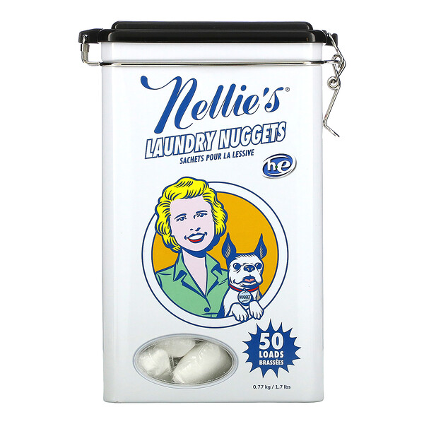 Nellie's, Laundry Nuggets, Unscented , 50 Loads, 1.7 lbs (0.77 kg)