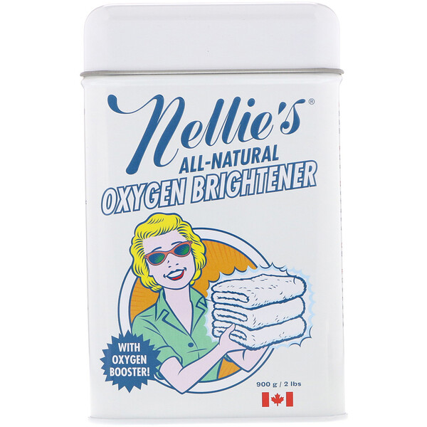 Nellie’s, すべて天然、オキシジェン漂白剤、2 lbs (900 g)