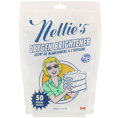 Nellie's Oxygen Brightener, 50 мерных ложек, 800 г (1,77 фунта)