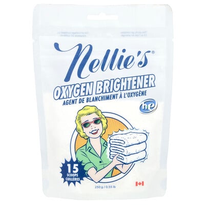 Product Image for Nellie's, Oxygen Brightener, 15 Scoops, 0.55 lbs (250 g)