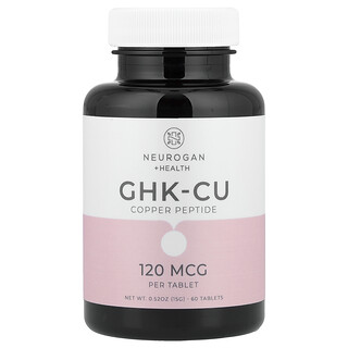 Neurogan Health, Copper Peptide GHK-CU, 120 mcg, 60 Tablets, 0.52 oz (15 g)