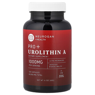 Neurogan Health, Urolitina A Pro+, 120 cápsulas (500 mg por cápsula)