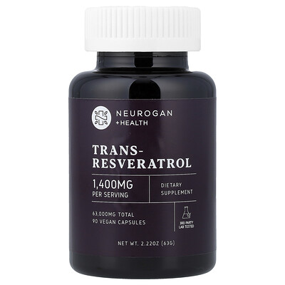 Neurogan Health, Trans-Resveratrol, 90 Vegan Capsules (700 mg per Capsule)