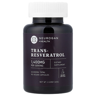 Neurogan Health, Trans-Resveratrol, Trans-Resveratrol, 90 vegane Kapseln (700 mg pro Kapsel)