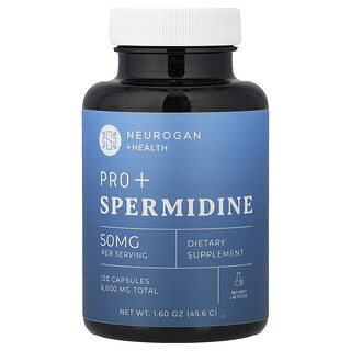Neurogan Health, Espermidina Pro+, 50 mg, 120 Cápsulas