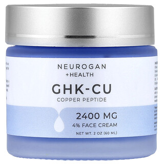 Neurogan Health, GHK-CU Copper Peptide, Face Cream, 2 oz (60 ml)