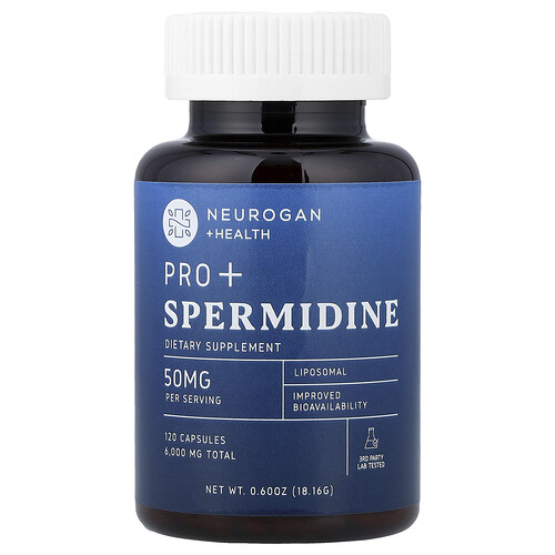 ニューロガンヘルス Neurogan Health, プロ＋スペルミジン、120粒、18.16g