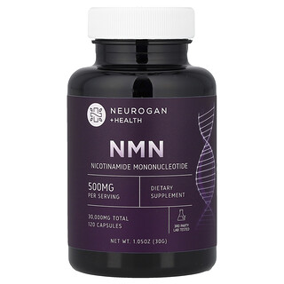 Neurogan Health, NMN, 120 Capsules (250 mg Per Capsule)