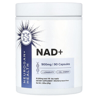 Neurogan Health, NAD+，细胞生新剂，900 毫克，90 粒胶囊
