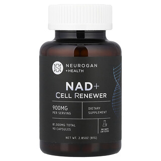 Neurogan Health, NAD+, Cell Renewer, 900 mg, 90 Capsules