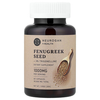 Neurogan Health, Semilla de fenogreco con 3 % de trigonelina, 60 cápsulas (500 mg por cápsula)