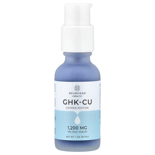 Neurogan Health GHK-CU Copper Peptide, Face Serum, 1 oz (30 ml)