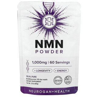 Neurogan Health, NMN 粉，2.1 盎司（60 克）