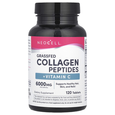 Product Image for NeoCell, Grassfed Collagen Peptides + Vitamin C, 120 Tablets