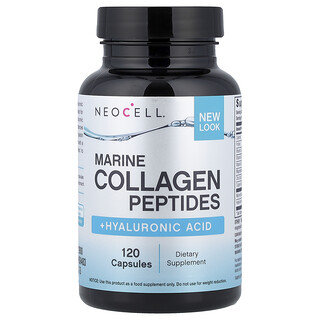 NeoCell, Marina kollagenpeptider + hyaluronsyra, 120 kapslar