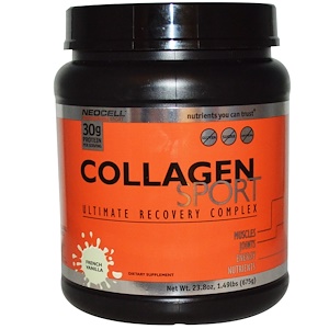 Отзывы о Нэосэлл, Collagen Sport, Ultimate Recovery Complex, French Vanilla, 23.8 oz (675 g)
