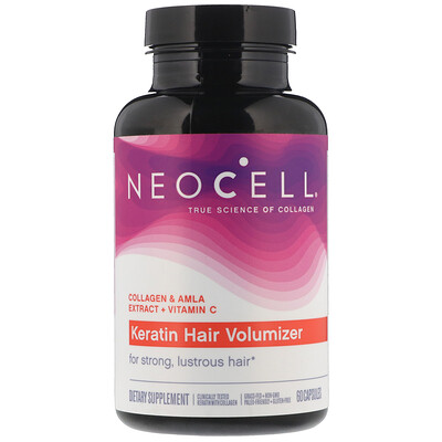 Neocell Средство с кератином для придания объема волосам, 60 капсул