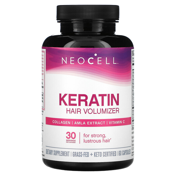 Keratin Hair Volumizer, 60 Capsules