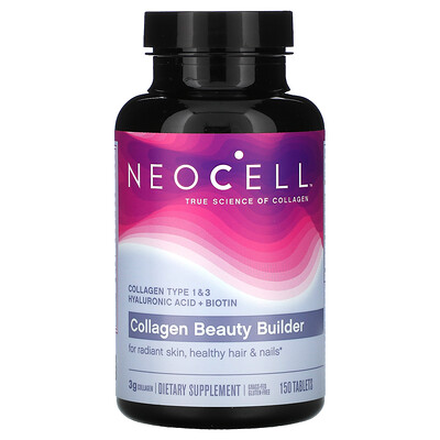 Neocell Collagen Beauty Builder, добавка с коллагеном, 150 таблеток