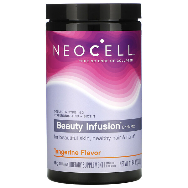 Neocell, Beauty Infusion Drink Mix, Tangerine, 11.64 oz (330 g)