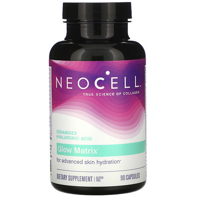 Neocell Glow Matrix, Ceramides Hyaluronic Acid, 90 Capsules