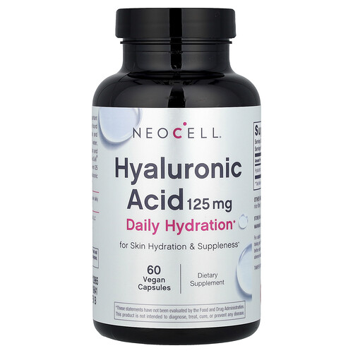 Neocell Hyaluronic Acid, 125 mg, 60 Vegan Capsules