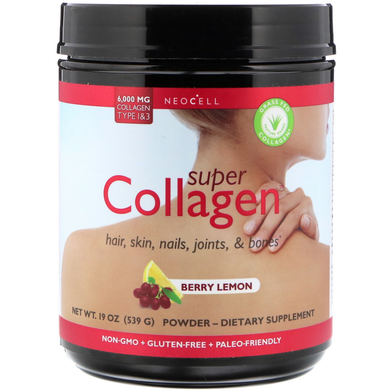 Neocell, Super Collagen, Type 1 & 3, Berry Lemon, 6,000 mg,