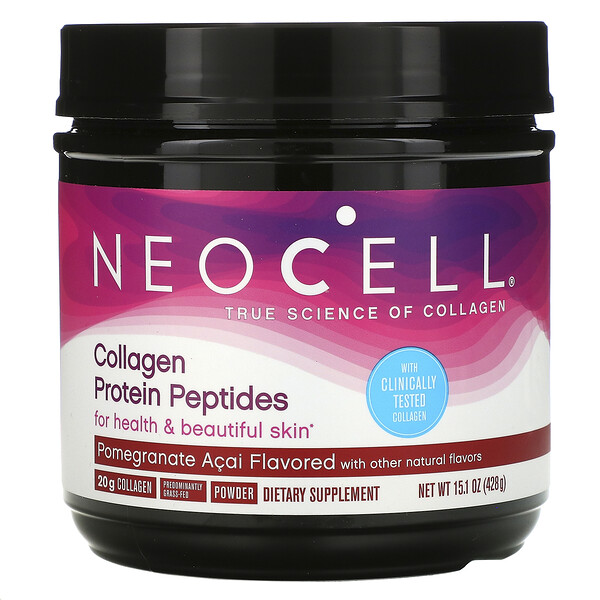 Neocell, Пептиды из коллагенового белка, гранат и асаи, 428 г