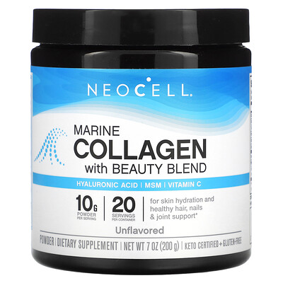 

NeoCell Marine Collagen With Beauty Blend Powder Unflavored 7 oz (200 g)