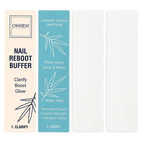 Onsen Secret, Nail Reboot Eco-Pads, 4 Ersatzpads