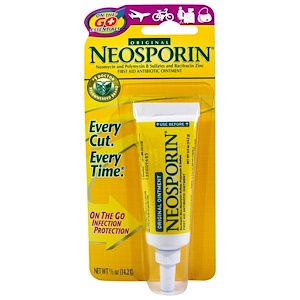 Отзывы о Неоспорин, First Aid Antibiotic Ointment, Original, 1/2 oz (14.2 g)